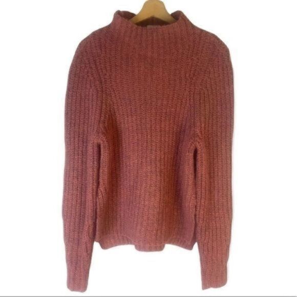 Leith Nordstrom Chunky Ribbed Mock Neck Sweater XS - Picture 3 of 8